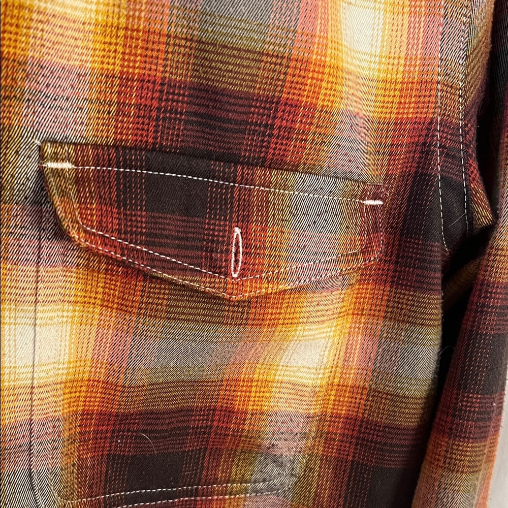 George Multicolor Plaid Fall Button-Up S - Picture 5 of 5